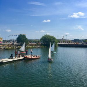 Sailing boats in Frihamnen