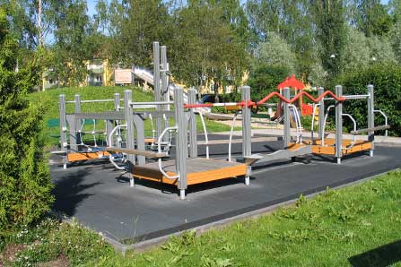 Stockholm - Outdoor Fitness Park - Utegym Björkhagens - Sweden - Spot